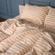 Комплект постельного белья MirSon Полуторный Евро 160х220 см 17-0610&nbsp;Stripe&nbsp;Light&nbsp;Brown Бязь (2200008199173) - изображение 4