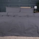Простынь на резинке MirSon Ranforce Elite 17-0601 Stripe Gray 90x200x25 см (2200008049683) - изображение 3