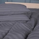Простынь на резинке MirSon Ranforce Elite 17-0601 Stripe Gray 90x200x25 см (2200008049683) - изображение 5