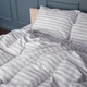 Пододеяльник MirSon Бязь 17-0600 Stripe White Gray 220х240 см (2200008048020) - изображение 4