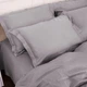 Простынь на резинке MirSon Imperial Tencel №06 Gray 220x240+25 см (2200010755473) - изображение 5