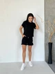 Жіночий літній костюм футболка з шортами Uaclothes 48-52 Чорний (like33098-133121361) - изображение 4