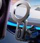 Магнитный Держатель для телефона в авто Lisen L1B MagSafe для iPhone Samsung Google Pixel Nexus Автодержатель на вентиляционную решетку дефлектор Round Black - изображение 2