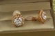 Серьги клипсы Xuping Jewelry панна 1.7 см золотистые - изображение 3