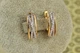 Серьги Xuping Jewelry перекресток с родием 1,7 см золотистые - изображение 2