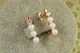 Серьги Xuping Jewelry дорожка из жемчуга 1,8 см золотистые - изображение 1