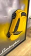 Картина сувенир с масштабной моделью авто Lamborghini Urus метал рамка дерево 50x70см - изображение 2