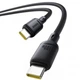 Кабель для заряджання та передачі даних Baseus Silky Series Type-C to Type-C, 100W, 1м, з чіпом E-mark, P10377704113-00 Black - зображення 2