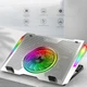 Подставка для ноутбука GamePro CP1270 с охлаждением 5 вентиляторов USB хаб RGB Silver - изображение 4