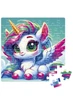 Пазлы De.tail. Замечтавшийся единорожек цвет разноцветный Vladi Toys ЦБ-00277386 - изображение 3