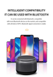 Портативна бездротова Bluetooth колонка Honestel F1 Bt 5.0 1200мАh 3W з ремінцем Grey - зображення 11