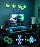 Набір настінних світильників Govee H606A Glide Hexagon Light, 7, RGBIC, WI-FI/Bluetooth Білий (6974316998662) - зображення 9