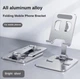 Алюминиевая подставка Держатель для телефона настольный Серебро Silver hs1 - изображение 1
