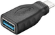 Адаптер Goobay USB Type-C - USB Type-A Black (4040849453953) - зображення 1