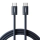 Кабель Type-C на Type-C Baseus Dynamic 4 Series Fast Charging Data Cable (1m, 100W, 5A, 480 Mbps). Dark Blue - зображення 3
