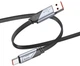 Кабель Hoco U119 USB to Type-C 5A nylon aluminum connectors 1.2 м Black (6942007605007) - зображення 2