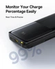 Павербанк на 10000 мАг із швидкою зарядкою Bipow 2 Digital Display Power Bank (1USB/Type-C, 20W, PD). Black - зображення 6