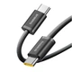 Кабель Type-C на Type-C Baseus Dynamic 4 Series Fast Charging Data Cable (2m, 100W, 5A, 480 Mbps). Black - зображення 5