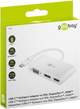 Adapter Goobay USB-C do HDMI/VGA/DisplayPort Multiport White (4040849524127) - obraz 5