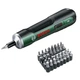 Электроотвертка аккумуляторная Bosch PushDrive 3.6 В, 1.5 Ач, 5 Нм cо сменными насадками (06039C6001) - изображение 1