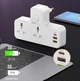 Сетевой фильтр переходник LDNIO SC2311 функция быстрой зарядки с ночником с USB на 2 розетки 20W (2104618548) - изображение 8