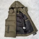 Спортивный мужской жилет хаки с капюшоном 2XL hark-1179 - изображение 2