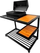 Мангал-барбекю лофт Metalzavod на 9 шампурів 4 мм на дровниці з полицею (MLB9-4CP) - изображение 3