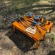 Подарунковий набір шампурів Metalzavod PN-PiknikLight кейс-стіл «Пікнік» подарунок чоловікові, куму, братові, другові, батькові, керівнику - изображение 2