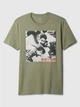 Чоловіча футболка GAP (4826241296597) Beastie Boys Graphic T-Shirt S зелена - зображення 3