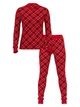 Термо пижама (лонгслив + штаны) женская хлопковая Victoria's Secret (3226437983945) XS Красная - изображение 4