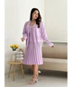 В'язаний жіночий кардиган на завязках ARTKNIT L-XL Фіолетовий (ak29008) - изображение 4