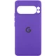 Чохол панель Silicone Case Full Camera with Logo для Google Pixel 9 Pro Фіолетовий / Amethyst - зображення 1