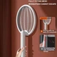 Мухобойка аккумуляторная электрическая ракетка, складная UKC Electric Mosquito Swatter белый ML-238 (14077) - изображение 3