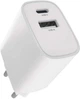 Зарядний пристрій Emos V02B15 USB-C, USB-A 15W 220V - зображення 1