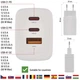 Зарядний пристрій Emos V05G65 2xUSB-C, 1xUSB-A, GAN PD 65W 220V - зображення 5