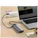 USB-хаб Baseus Metal Gleam Series 12-in-1 Multifunctional Type-C HUB Docking Station WKWG020213 Grey - зображення 4