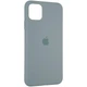 Чехол Fiji Silicone Case для Apple iPhone 14 Plus бампер накладка Soft Touch с микрофиброй Granny Grey - изображение 1