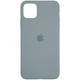 Чехол Fiji Silicone Case для Apple iPhone 13 Pro Max бампер накладка Soft Touch с микрофиброй Granny Grey - изображение 2