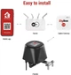 Умный моторизованный контроллер Emos P5640S ZigBee для водяного и газового крана - изображение 3