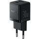Зарядка Baseus Palm 30Вт, черная, двойной порт USB-A/USB-C, быстрое питание - изображение 1