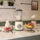 Блендер стаціонарний Vintage Cuisine у ретро стилі з міні-подрібнювачем Кремовий - изображение 2