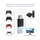 USB-A Bluetooth 5.0 ресивер-адаптер DOBE для подключение контроллера DualSense от консоли PS5 / PS5 Slim / PS5 Pro, DualShock PS4 PRO / Slim / Fat, геймпада Microsoft Wireless Controller Xbox One, Nintendo Switch Pro к ПК/ноутбуку на Windows - изображение 2