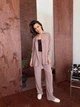 Костюм женский рубашка и брюки K&ML 573 L - XL ( 48 - 50 ) темно - бежевый ( 573 - 05 ) - изображение 2
