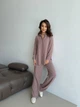 Костюм женский рубашка и брюки K&ML 573 L - XL ( 48 - 50 ) темно - бежевый ( 573 - 05 ) - изображение 6