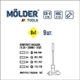 Отвертка Т-образная с битами 9шт Molder CrV с магнитным захватом PH PZ SL Torx (MT32319) - изображение 2