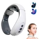 Імпульсний масажер для шиї Smart Neck Massager HX-1680, мікрострумовий масаж, портативний масажер для розслаблення шийних м’язів, зняття болю, стресу та напруги, 5 режимів масажу, живлення від батарей AAA - изображение 3