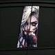 Наклейка на стойку авто 2шт - Взгляд Харли Квин - изображение 1