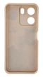 Чехол Shock Case Print для Poco C65 бампер силиконовый бежевый с рисунком котики - изображение 2