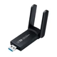 Двухдиапазонный высокоскоростной адаптер WiFi + Bluetooth 4.2 переходник FENVI AC1300 1300 Мбит/с USB 3.0 2.4GHz + 5GHz, для Windows, черный - изображение 1