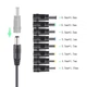 Кабель для роутера от повербанка с преобразователем USB DC 5.5 с 5V на 9V и 12V + набор 8 переходников - изображение 3